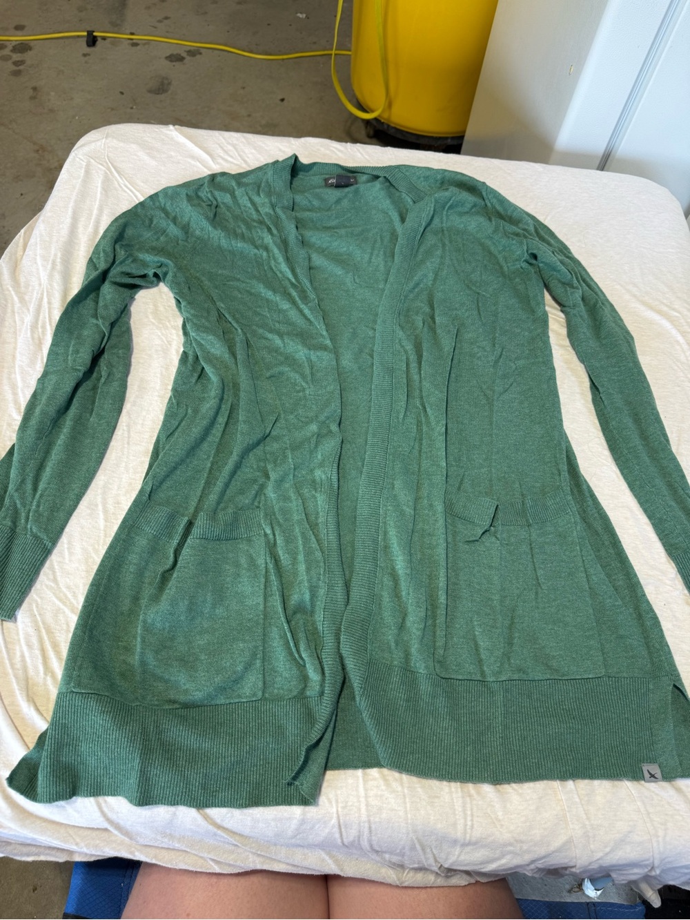 Eddie Bauer Green Open-Front Women's Cardigan